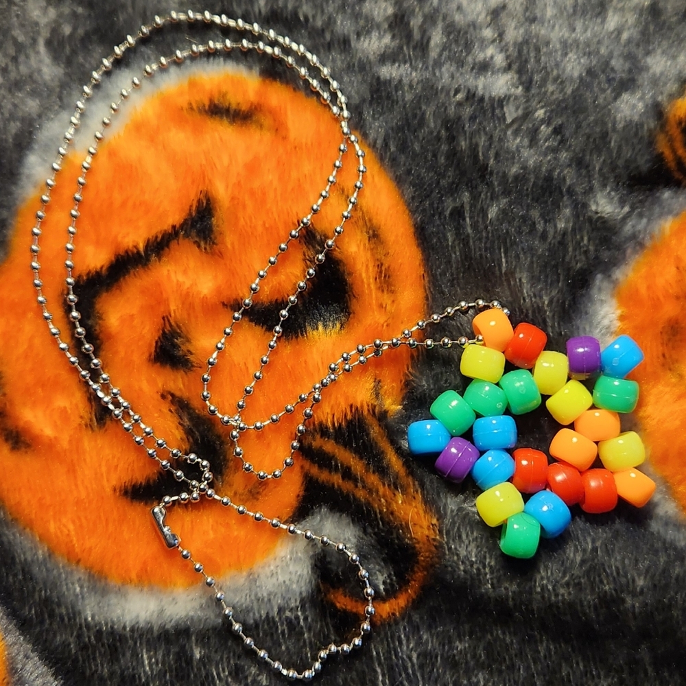 Rainbow star necklace